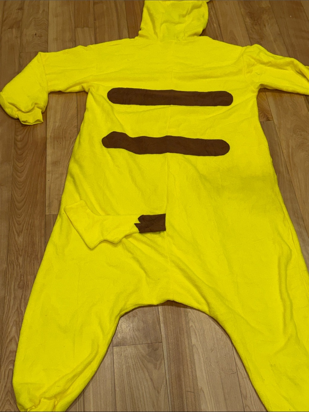 Pikachu Yellow Large One-Piece Hooded Costume - Picture 7 of 8